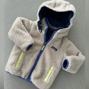 Reversible Patagonia kids fleece jacket 4T 4 toddler